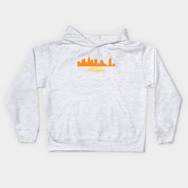 Atlanta Skyline Kids Hoodie by Sarah Creations